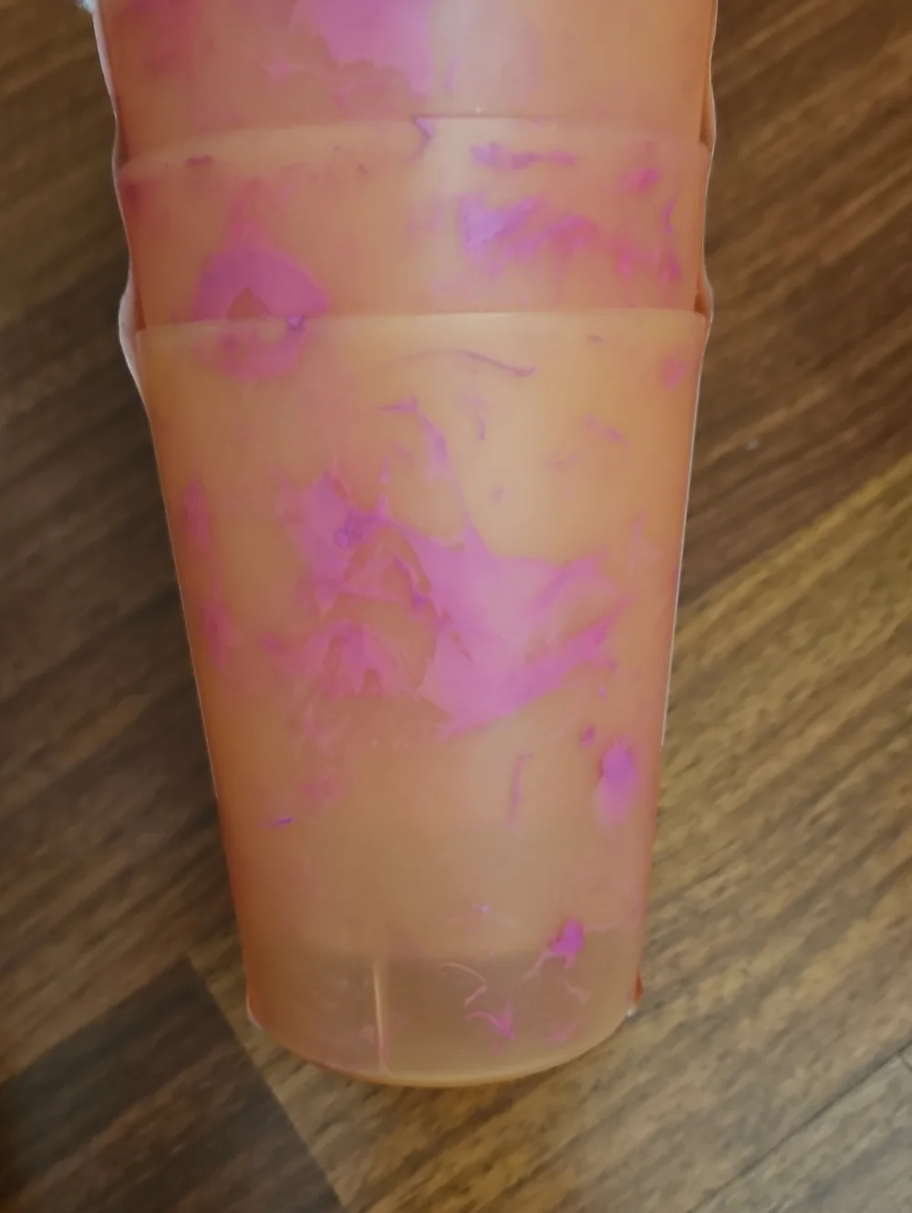 3 Sets C&C California Home Orange & Pink Tie-dye 8 Oz Plastic Tumblers (18 Cups)